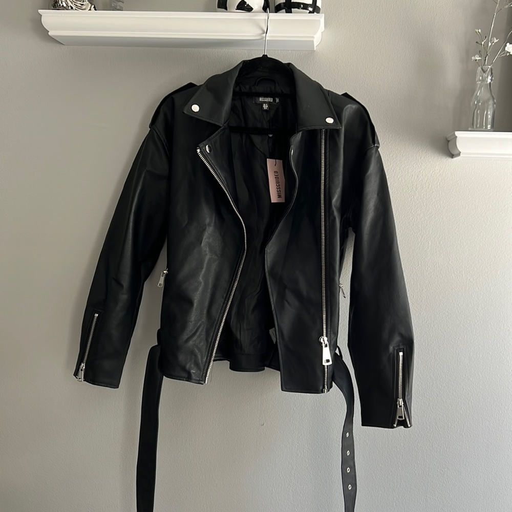NWT Missguided Boyfriend Biker Jacket